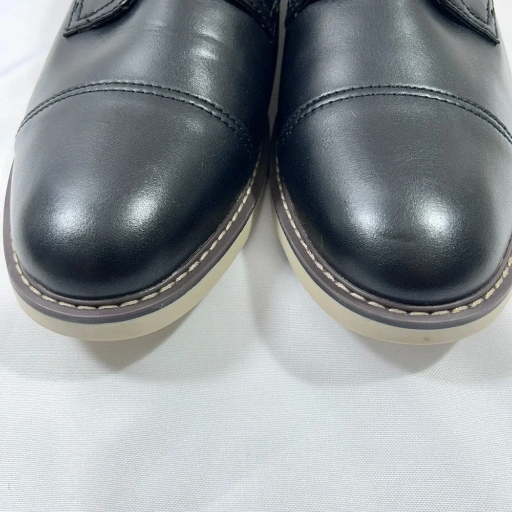 Alfani Theo Leather Oxford Dress Men's Shoes Black 11.5M Cap Toe‎ Lace-Up